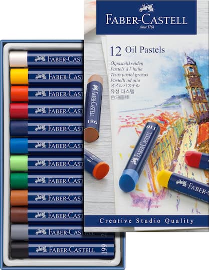 Faber Castell 12 Color Oil Pastel Set